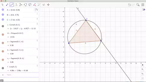 Geogebra para resolver problemas matemáticos